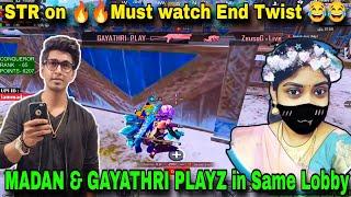 MADAN & GAYATHRI PLAYZ in Same Lobby || PUBG MADAN || madan op || GAYATHRI PLAYZ || MADAN