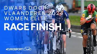 IMPRESSIVE RIDE  | Dwars door Vlaanderen 2024 Women's Race Finish | Eurosport Cycling