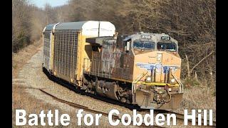 CN E294 tackles Cobden Hill in Illinois