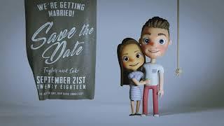 Our Wedding 'Save The Date' Animation