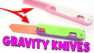 3D Gravity Comb and Gravity Knife - EDC Fidget Toy for Adults