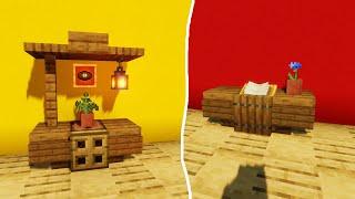 Minecraft - 5 Simple Interior Decorations! (tutorial)