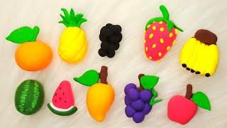 Polymer clay fruits | How to make fruits with clay | How to make miniature fruits with clay #fruit