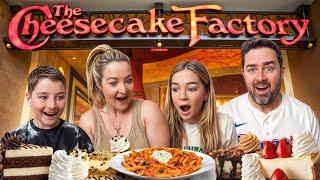 New Zealand Family try Cheesecake Factory for the first time! (NOT HAPPY WITH ONE CHEESECAKE.)