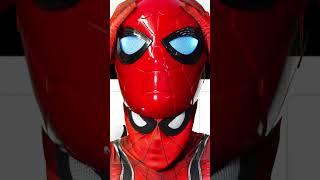 Spidey puts on Marvel Legends Series Iron Spider helmet!!  Entertainment Earth #EE #Shorts