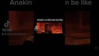 Anakin vs Obi-wan be like #shorts #starwarsrevengeofthesith #obiwankenobi #highground #anakin