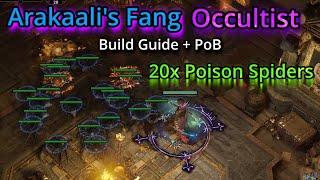 Poison Spider Summoner (PoE 3.22) Arakaali's Fang Occultist - Build Guide + PoB