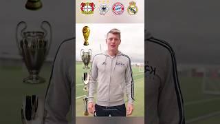 Toni Kroos Team Cups, Bayern Leverkusen, Germany, Bayern Munich, Real Madrid #shorts #tonikroos