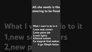 What needs to be done and what I want to be done