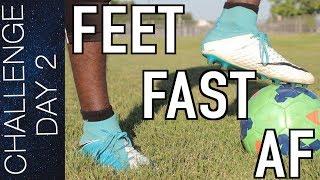 TOP 10 FAST FOOTWORK DRILLS - FAST FEET AND BALL MASTERY TRAINING | DAY 2