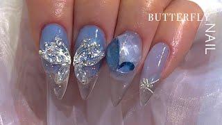 Sub Eng • Butterfly  Nail ASMR 로마린다 흡진기 | 셀프네일 | 드릴케어 | 폼지연장