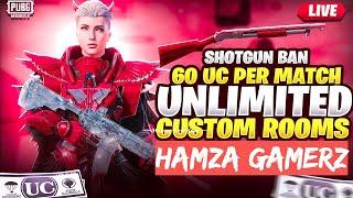 CUSTOM ROOM & UC GIVEAWAYS || LIVE PUBG MOBILE PAKISTAN ||UC & CASH ROOMS| HAMZA GAMERZ