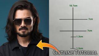 Drawing Bhuvan Bam outline tutorial | @BBKiVines step by step Drawing | Suraj kumar art