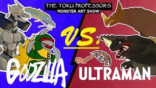If Godzilla Kaiju Fought Ultraman Kaiju | Monster Art Show