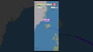 Delhi  to Toronto  flight Route   Air India #journey #aviation #travel #shortfeed #fligh