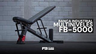 Excelencia Fitness con Fitbarz Pro Series: Banca Industrial Multiniveles FB- 5000 