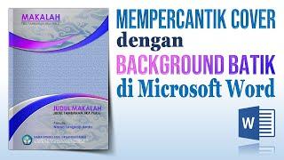 Mempercantik Cover dengan Background Batik