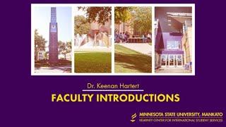 Faculty Introduction: Dr. Keenan Hartert