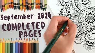 Completed Colouring Pages - September 2024