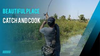 Enjoy MP fishing Trip/Amazing fishing place! Snakehead Catching & Cooking