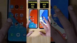 Samsung A23 5G vs Samsung A14 5G Speed Test Comparison | #shorts