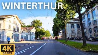 Fahrtour 4K: Winterthur Schweiz  | Städtereise