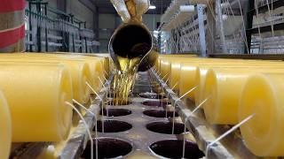 Buddhist Candle Mass Production Process. Korea’s Largest Candle Manufacturing Factory