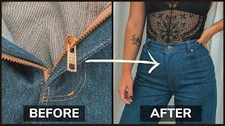 How To Fix Broken Jean Zipper FAST No Sewing Machine