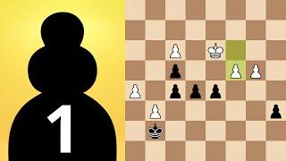 Chess Master solves chess puzzles (Pawn endgame 1)