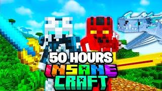 I Survived 50 Hours In INSANECRAFT in Minecraft...