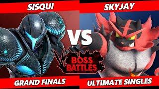 Boss Battles: Phase 1 GRAND FINALS - Sisqui (Dark Samus) Vs. Skyjay (Incineroar) SSBU Ultimate