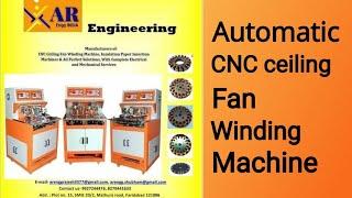 Automatic ceiling coil fan winding machine programing by AR Engineering contact us - 9927244476