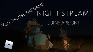 NIGHT STREAM!| Joins on! | You choose the game! #live #mm2 #roblox #mm2live #shorts #subscribe