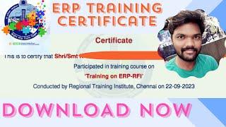 Get your CPWD ERP Training Certificate in Minutes