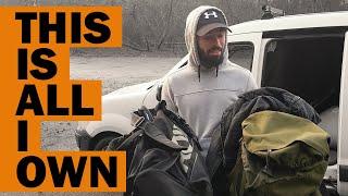 [Van Life-E7] "This is all I Own" | Living Full Time in a Small Van.