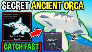 DO THIS To CATCH SECRET ANCIENT ORCA FAST in Roblox Fisch..