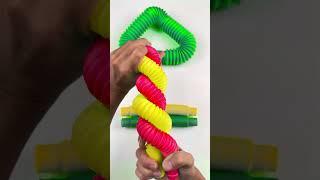 Creating ASMR Crunchy POP-TUBE #diy #satisfyingvideos #relaxing  #oddasmr #insideout #poptubesounds