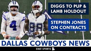 LATEST Cowboys News: Trevon Diggs On PUP List, CeeDee Lamb Holdout, Stephen Jones On Dak Contract