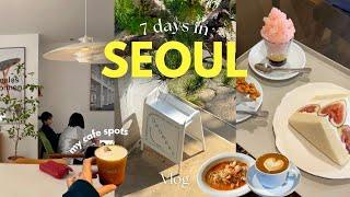 Seoul Vlog Seoul cafe hopping️ Seongsu&Yeonhui tour, Hidden aesthetic spots Han river picnic