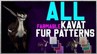 All Farmable KAVAT FUR PATTERNS of Warframe - What they look like & How to get them