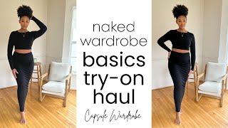 NAKED WARDROBE BASICS TRY ON HAUL & REVIEW (BUILDING A CAPSULE WARDROBE) ⎮CIERRA LEONE