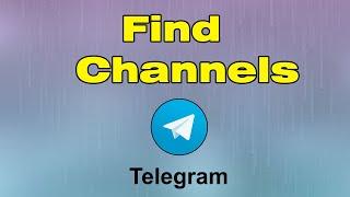 how to find Telegram channels