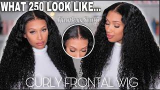  250% BEAUTIFUL CURLS!!! For My DIVAS!! Glue-less HD Lace Curly Wig - AsteriaHair