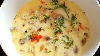 CREAMY CHICKEN AND MUSHROOM SOUP