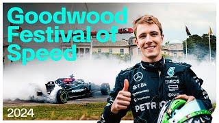 Huge Burnouts in the 2021 F1 Car  | Goodwood Festival of Speed 2024