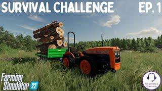 STARTING WITH $0, THE CHALLENGE BEGINS! | Survival Challenge | Farming Simulator 22 | Episode 1