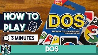 How to Play DOS in 3 Minutes (UNO Card Game Sequel)