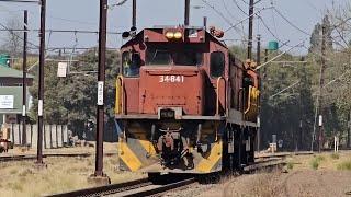 A couple of trains and light locomotives on the NATCOR mainline between Johannesburg and Durban