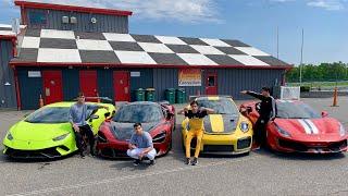 $1,000,000 SUPERCAR RACE! (Ferrari Pista v Mclaren 720s v Lamborghini Performante v Porsche GT2 RS)