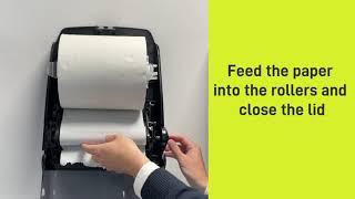 Mechanical Hands Free Roll Towel Dispenser Loading Video